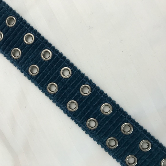 Beautiful Blue Corduroy Belt - Picture 2 of 4